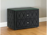 Josephine Black Nightstand - Ornate Home