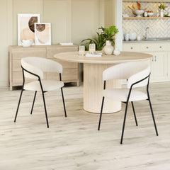 Josephine Cream Dining Chair (Set of 2) - Ornate Home