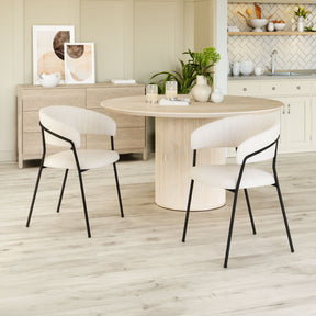 Josephine Cream Dining Chair (Set of 2) - Ornate Home