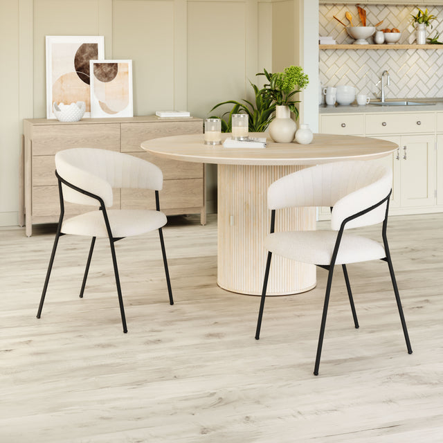 Josephine Cream Dining Chair (Set of 2) - Ornate Home