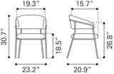Josephine Cream Dining Chair (Set of 2) - Ornate Home