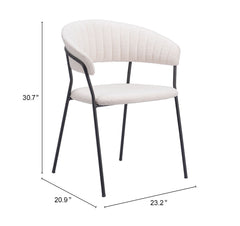 Josephine Cream Dining Chair (Set of 2) - Ornate Home