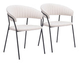 Josephine Cream Dining Chair (Set of 2) - Ornate Home