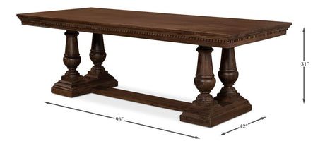 Joshua Brown Pedestal Dining Table - Ornate Home