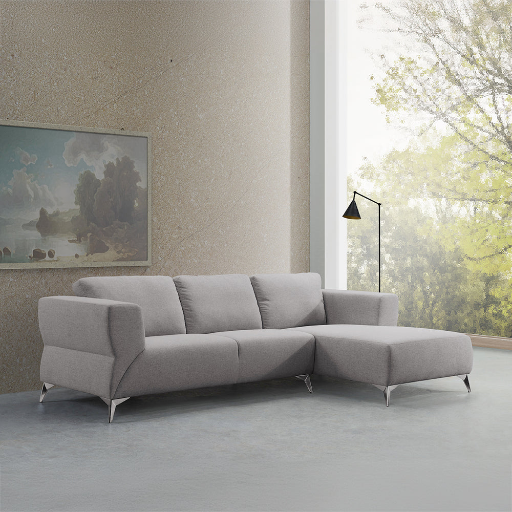 Josiah Sand Fabric Sectional Sofa - Ornate Home