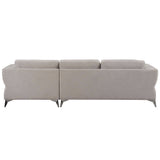 Josiah Sand Fabric Sectional Sofa - Ornate Home
