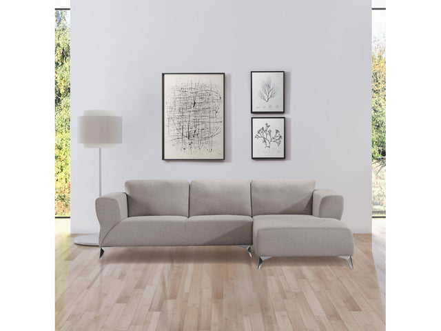 Josiah Sand Fabric Sectional Sofa - Ornate Home