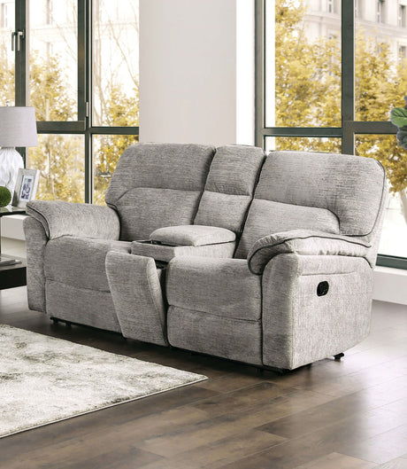 Josias Light Gray Fabric Sofa & Loveseat - Ornate Home