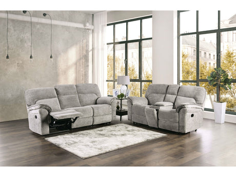 Josias Light Gray Fabric Sofa & Loveseat - Ornate Home