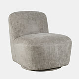 Josie Grey Swivel Accent Chair - Ornate Home