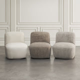 Josie Snow Swivel Accent Chair - Ornate Home