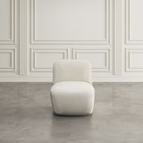 Josie Snow Swivel Accent Chair - Ornate Home