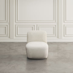 Josie Snow Swivel Accent Chair - Ornate Home