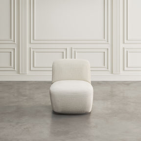 Josie Snow Swivel Accent Chair - Ornate Home