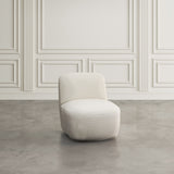 Josie Snow Swivel Accent Chair - Ornate Home