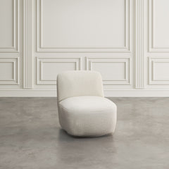 Josie Snow Swivel Accent Chair - Ornate Home