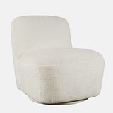 Josie Snow Swivel Accent Chair - Ornate Home