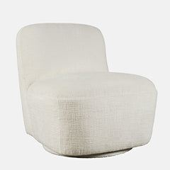 Josie Snow Swivel Accent Chair - Ornate Home