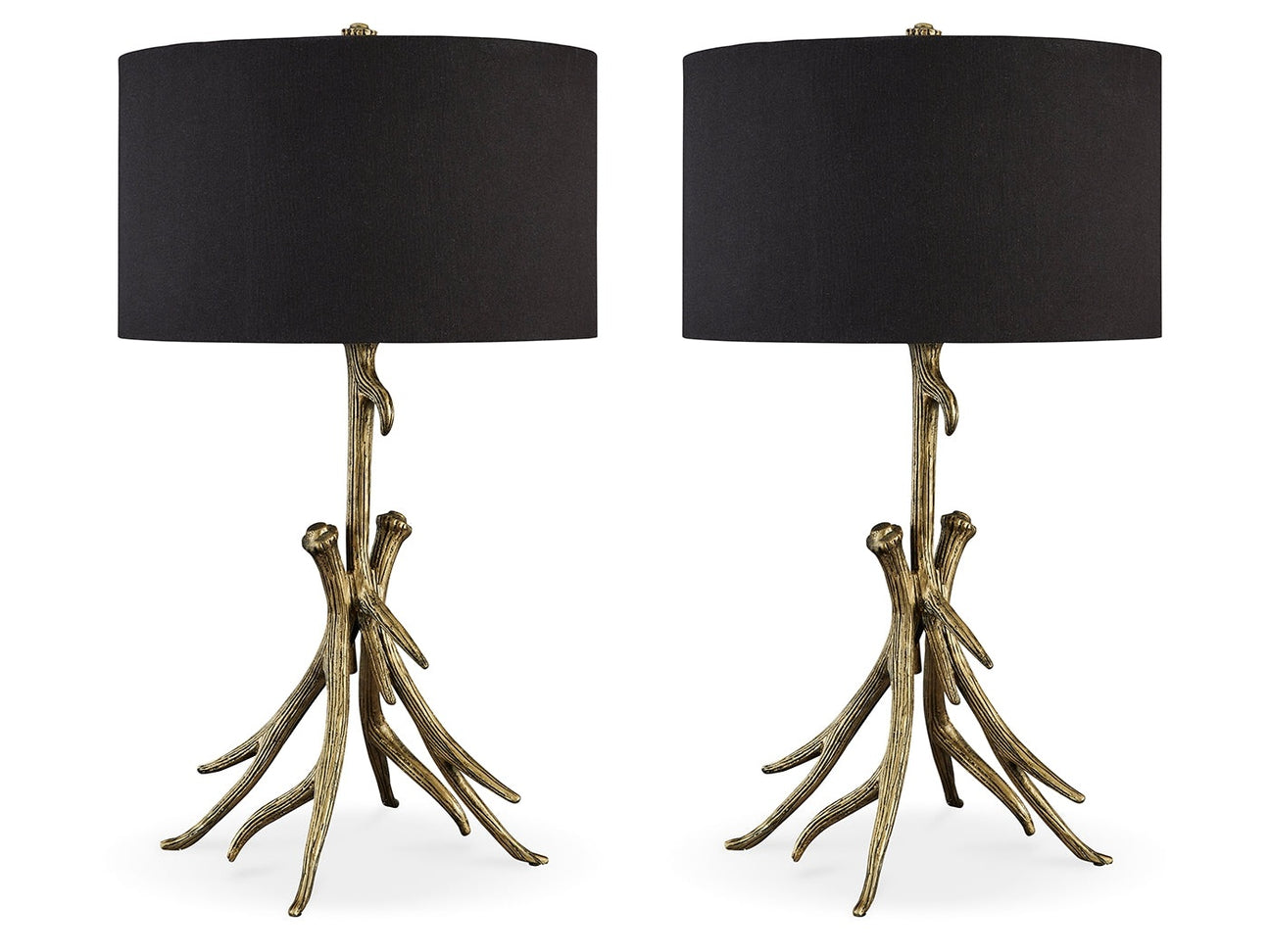 Josney Antique Gold 2-Piece Lamp Set - Ornate Home