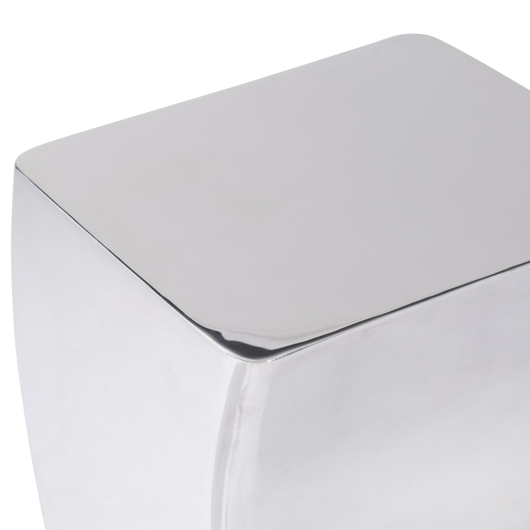 Joss Polished Stainless Steel Accent Table - Ornate Home