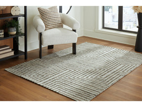 Jossen Ivory/Gray Medium Rug (Online Special Price) - Ornate Home