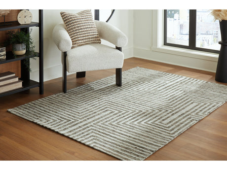 Jossen Ivory/Gray Medium Rug (Online Special Price) - Ornate Home