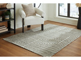 Jossen Ivory/Gray Medium Rug - Ornate Home