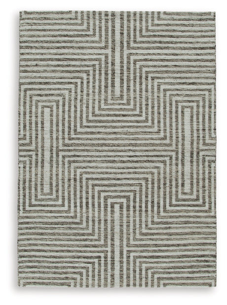Jossen Ivory/Gray Medium Rug - Ornate Home