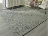 Jossland Green/Ivory Large Rug - Ornate Home