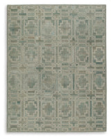 Jossland Green/Ivory Large Rug - Ornate Home