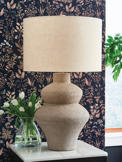 Jossleigh Beige Metal Table Lamp (1/CN) - Ornate Home