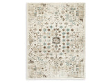 Jossler Ivory/Brown/Teal 8' x 10' Rug - Ornate Home