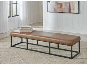 Joston Caramel Accent Bench (Online Special Price) - Ornate Home