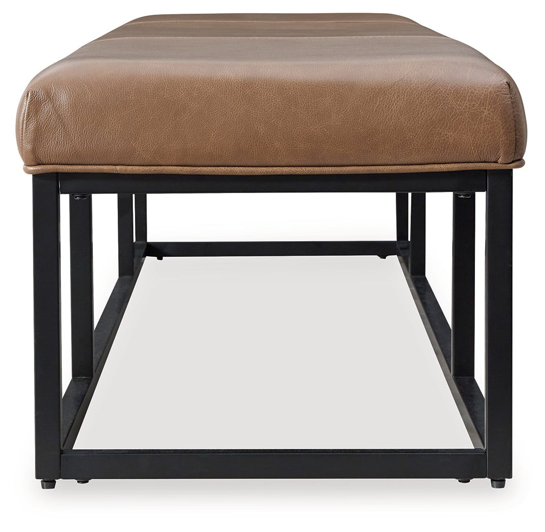 Joston Caramel Accent Bench (Online Special Price) - Ornate Home