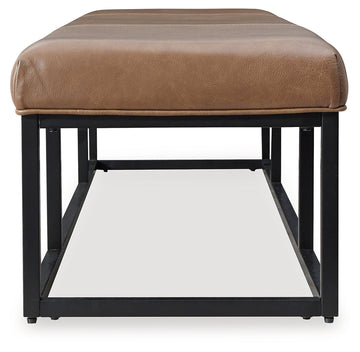 Joston Caramel Accent Bench - Ornate Home