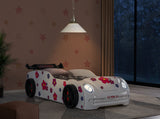 Jourley White Car Bed - Ornate Home