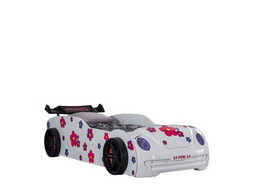 Jourley White Car Bed - Ornate Home