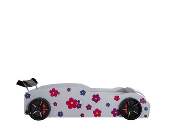 Jourley White Car Bed - Ornate Home