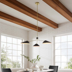 Journey Black 3-Light 14" Arm Pendant - Ornate Home