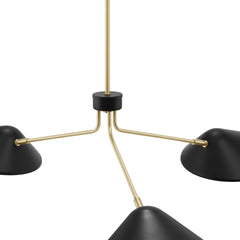 Journey Black 3-Light 14" Arm Pendant - Ornate Home