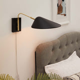 Journey Black 7" Swing Arm Wall Sconce - Ornate Home