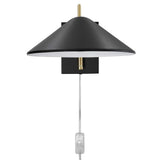 Journey Black 7" Swing Arm Wall Sconce - Ornate Home