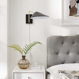 Journey Black 7" Swing Arm Wall Sconce - Ornate Home