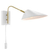 Journey White 7" Swing Arm Wall Sconce - Ornate Home