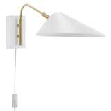Journey White 7" Swing Arm Wall Sconce - Ornate Home