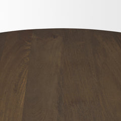 Jovani Dark Brown 48" Round Pedestal Dining Table - Ornate Home