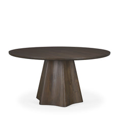 Jovani Dark Brown 60" Round Pedestal Dining Table - Ornate Home