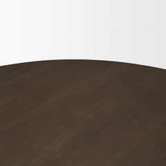 Jovani Dark Brown 60" Round Pedestal Dining Table - Ornate Home