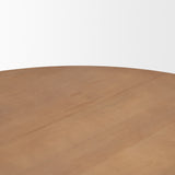 Jovani Light Brown 60" Round Pedestal Dining Table - Ornate Home