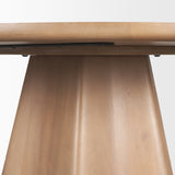 Jovani Light Brown 60" Round Pedestal Dining Table - Ornate Home